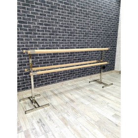 Станок балетний переносний двосторонній опори нержавіюча сталь 2000 мм