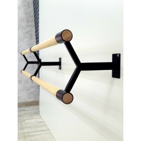 Станок балетний стіновий стандарт чорний 2000 мм