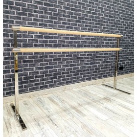 Верстат балетний переносний легкий опоры нержавіюча сталь 2000мм.