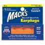 Беруші з гнучкого силікону Mack's Pillow Soft Orange 2 пари (12163)