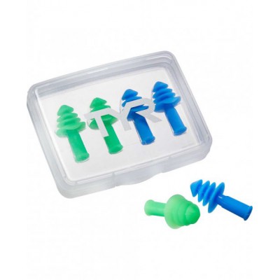 Беруші TYR Ergo Flex Ear Plugs - 4 шт (2 Пари), Синий, Blue/Green