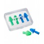 Беруші TYR Ergo Flex Ear Plugs - 4 шт (2 Пари), Синий, Blue/Green