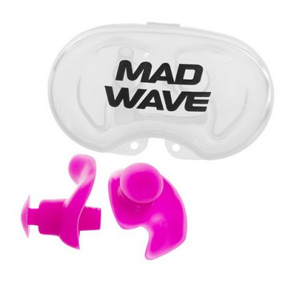 Беруши для плавания в футляре ERGO M071201 Mad Wave Розовый (60444076)