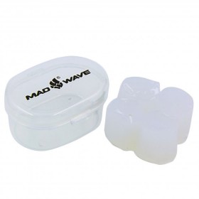 Беруші для плавання в пластиковому футлярі Білі MadWave M071401