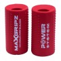 Расширители грифа Power System Max Gripz PS-4056 M 10х5 см (расширитель хвата) 2 шт Red