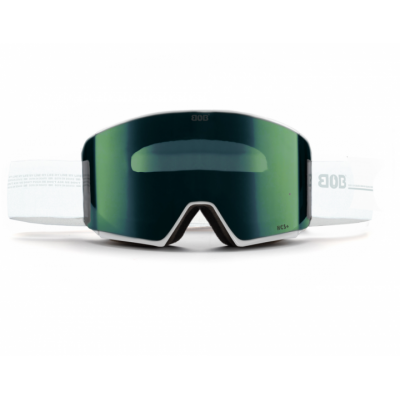 Маска гірськолижна BOB Life S3 White/Green Lens GOG-023-T