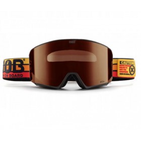 Маска гірськолижна BOB Caution! S3 Black/Brown Lens GOG-026-T