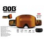 Маска гірськолижна BOB Classical Street S3 Brown/Orange GOG-032-T