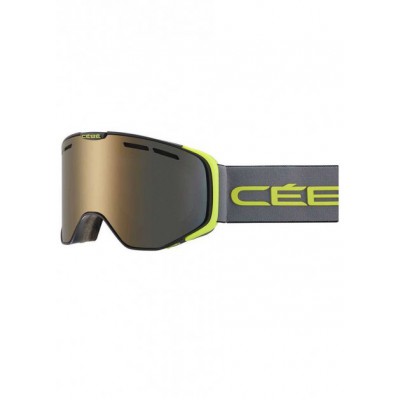 Маска гірськолижна Cebe Versus S1 Matt Gray-Lime/Amber Flash Mirror