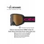 Маска гірськолижна Cebe Striker M S3 Black Pink/Dark Rose Flash Gold