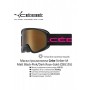 Маска гірськолижна Cebe Striker M S3 Black Pink/Dark Rose Flash Gold (CBG155)