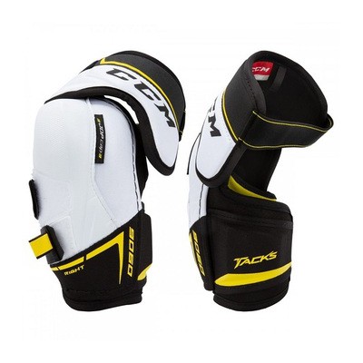 Налокітники CCM TACKS 9060 SR дорослі, Розмір L, білий/чорний/жовтий, 9060ELB-SR-L