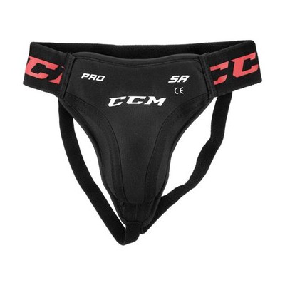 Черепашка CCM Pro Jock Strap SR доросла, Strap, чорний/червоний, JOCK-STRAP