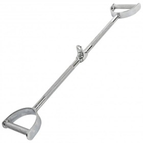 Ручка для м'язів спини з паралельним хватом пряма c обертовим підвісом з насічкою Record