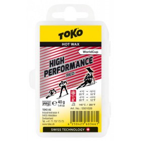 Парафін з високим вмістом фтору Toko, High Performance red 40 g
