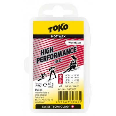 Парафін високофторовий Toko High Performance Red 40g (1052-550 1026)