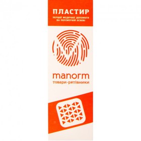 Пластир на полімерній основі Манорм (19х72мм, 10шт.)