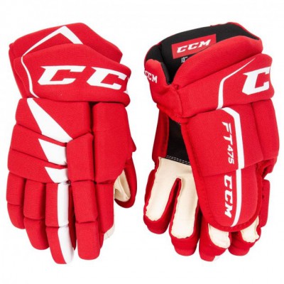 Краги CCM Jetspeed FT475 SR взрослые, Размер 13', красный/белый, FT485-SR-RW-13