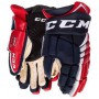 Краги CCM Jetspeed FT4 Pro SR дорослі, Розмір 14, синій/червоний/білий, FT4PRO-SR-NRW-14