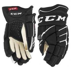 Краги CCM JETSPEED FT370 SR дорослі, Розмір 15', чорний/білий, JS370-SR-15-BW