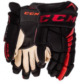 Краги CCM Jetspeed FT4 SR дорослі, Розмір 14, чорний/червоний, FT4-SR-BR-14