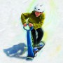 Дитячий сніговий самокат SUNROZ Snow Scooter Снегокат зі складаним кермом Синій (SUN6136)