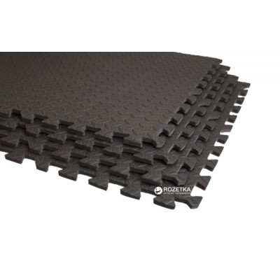 Килимок під тренажер LiveUp Eva Inter-Lock Mat 60х60х1.2 см Black (LS3259)