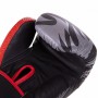 Рукавички для боксу шкіряні на липучці Zelart Heroe 3084 Black-Red-White 12 унцій