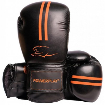 Боксерські рукавички PowerPlay 3016 16oz Black/Orange (PP_3016_16oz_Black/Orange)