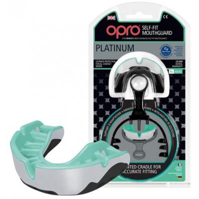 Капа OPRO Platinum Series Pearl/Mint/Black (art.002197002)