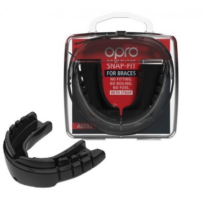 Капа OPRO Snap-Fit FOR BRACES Black (art.002318004)