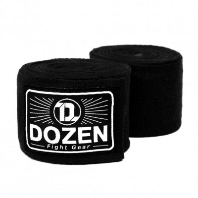 Боксерські бинти еластичні Dozen Monochrome Ultra-elastic Hand Wraps довжина 2,75 метра Чорний DZN-HW200907