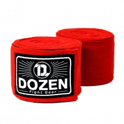 Боксерські бинти еластичні Dozen Monochrome Ultra-elastic Hand Wraps довжина 2,75 метра Червоний DZN-HW200907