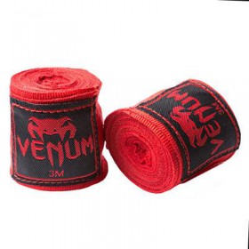 Бинти боксерські Venum, 3м червоні (GK1293735061-1)