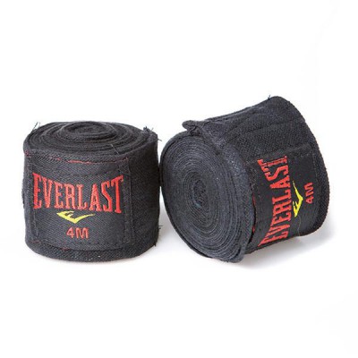 Бинти боксерські Everlast, 4м чорні (GK1293734168-1)