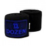 Боксерські бинти полуэластичные Dozen Monochrome Semi-elastic Hand Wraps Black/Blue 3,75 м