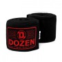 Боксерські бинти полуэластичные Dozen Monochrome Semi-elastic Hand Wraps Black/Red 3,75 м