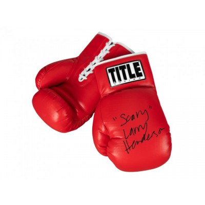 Рукавички для автографів TITLE Legacy Autograph Boxing Gloves 30 см червоний (5332)