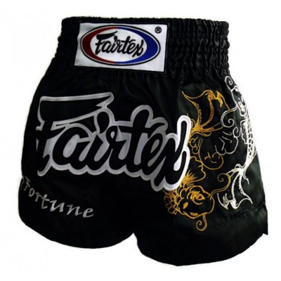 Шорти для тайського боксу Fairtex My Fortune Black Muaythai Shorts (BS0639-XL)