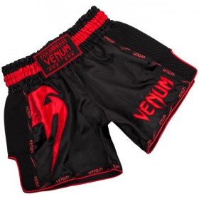 Шорти для тайсього боксу Venum Giant Muay Thai Shorts Black Red (03343-100-XS)