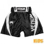 Дитячі шорти для боксу Venum Elite Boxing Shorts Black White (03566-108-14)