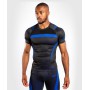 Рашгард з коротким рукавом Venum Nogi 3.0 Short Sleeves Rashguard Black Blue (VENUM-04236-101-XL)