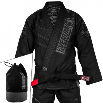 Кімоно для джіу-джитсу Venum Elite Light 2.0 BJJ GI Black Black (VENUM-03347-114-A4)