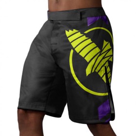 Шорти для MMA Hayabusa Icon Fight Shorts Black Neon (HIFS-BN-L)