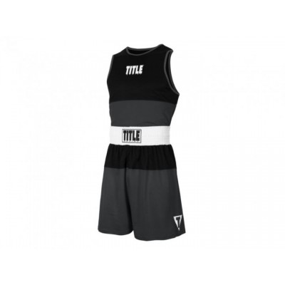 Форма боксерська TITLE Boxing Latitude Amateur Boxing Set S чорний/сірий (5376)