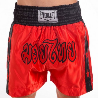 Шорты для тайского бокса и кикбоксинга Everlast Heroe 9005 размер XL (50-52) Red-Black