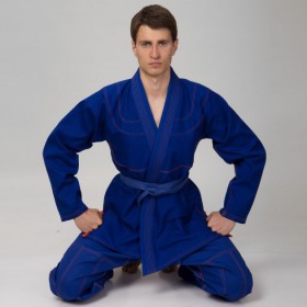 Кімоно для джиу-джитсу (без пояса) VELO VL-6651 1-140см синій