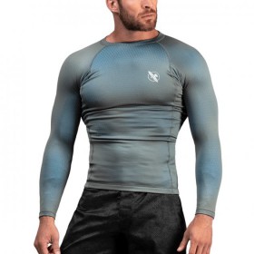 Рашгард Hayabusa Fusion Rashguard Grey Aqua (HFR-GA-S)