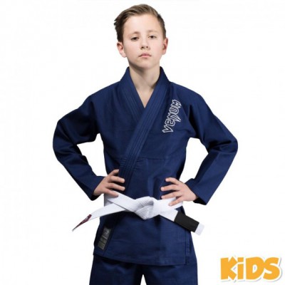 Дитяче кімоно Venum Contender Kids BJJ Gi Navy Blue (VENUM-03344-018-C3)