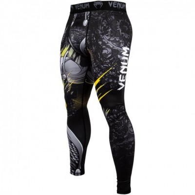 Компресійні штани Venum Viking 2.0 Spat Black Yellow (VENUM-03416-111-XXL)